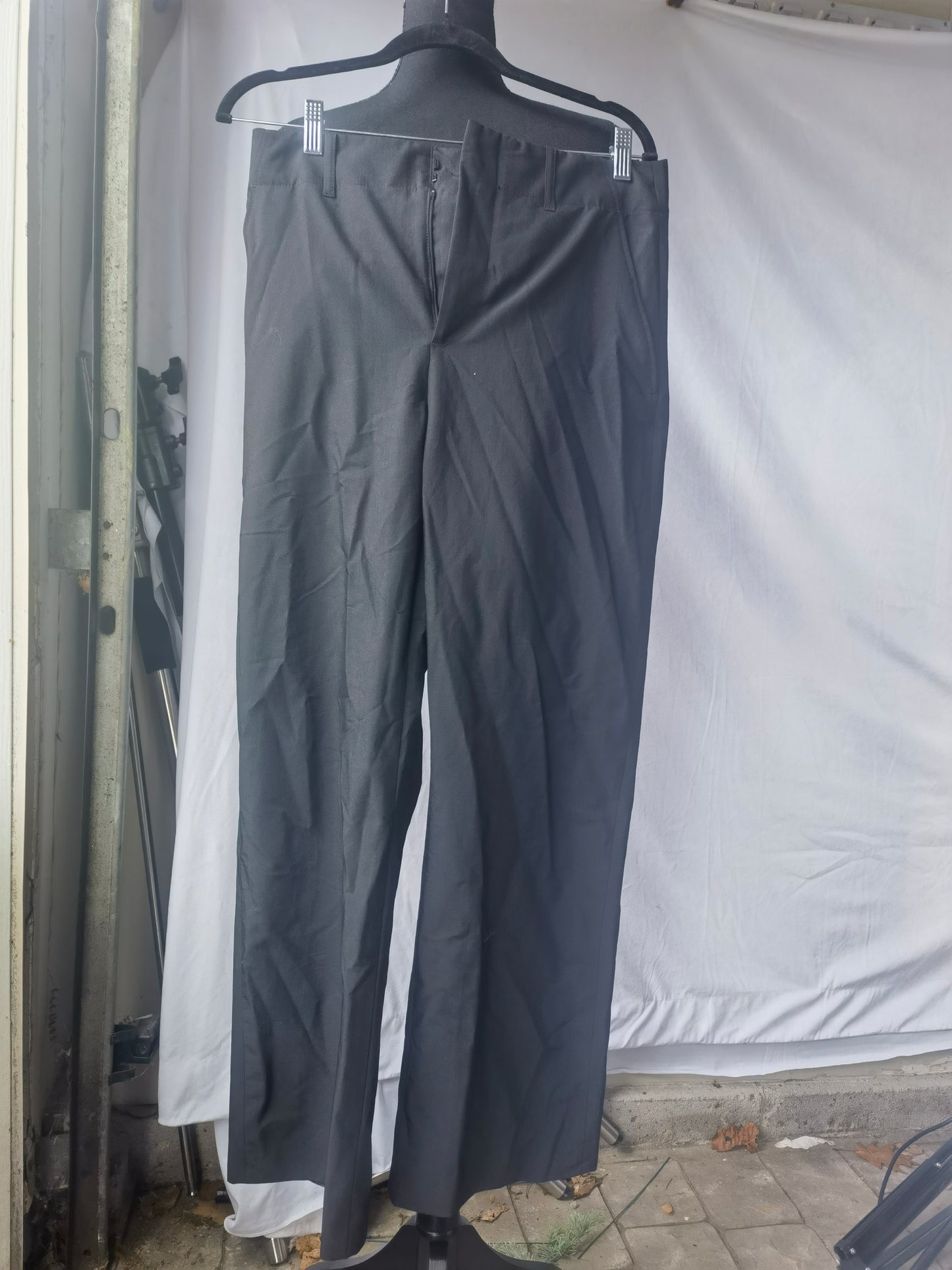 ZARA men's dark grey LYOCELL BLEND TROUSERS  Size M