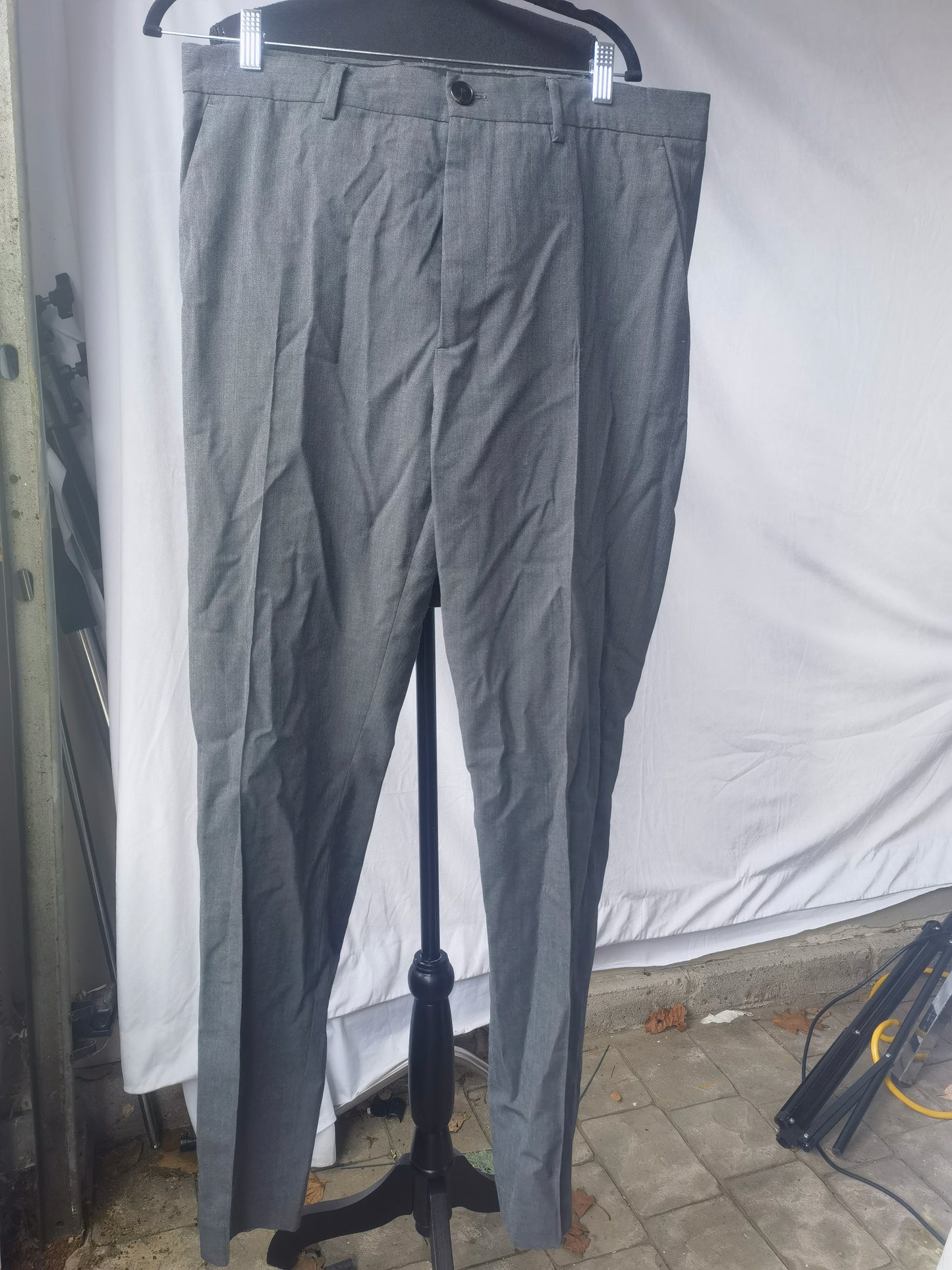 Mens Casual Pants Loose Fit Slacks for Men with Belt Loops Size 185/88