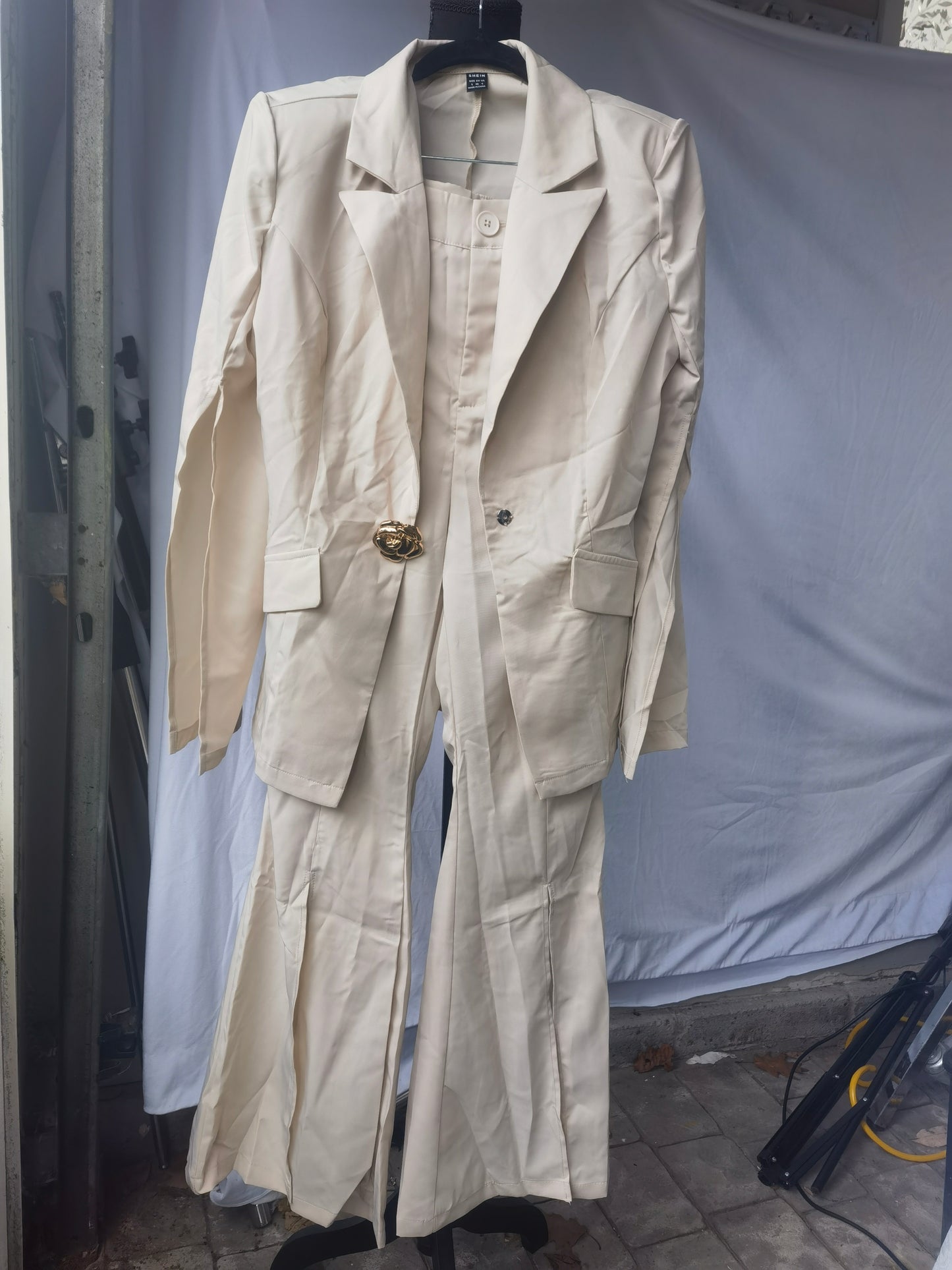 SHEIN Unity Single Button Flap Detail Blazer & Tailored Pants size 4