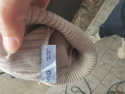 Women Cashmere Turtleneck Pullover Vest Sleeveless Pullover Sweater Solid Knited Jumper Vest Size S