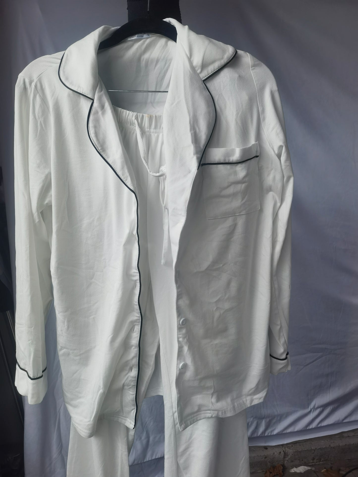 Women’s Long Sleeve Pajama Pants Sleepwear Set Two Piece Nightwear Soft Cotton Pjs Size S