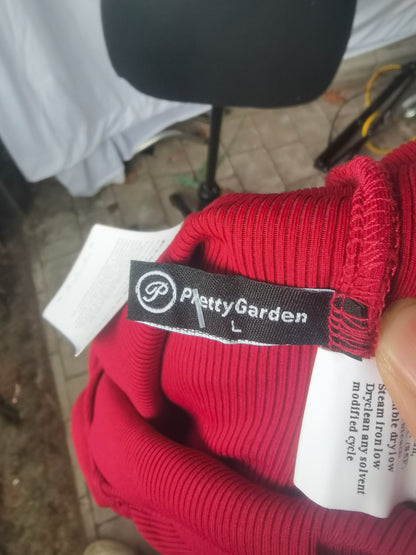 PRETTYGARDEN Women's Jumpsuits 2024 Summer Casual Sleeveless Elastic Waist Stretchy Ribbed Knit Long Rompers With Pocket  Size L