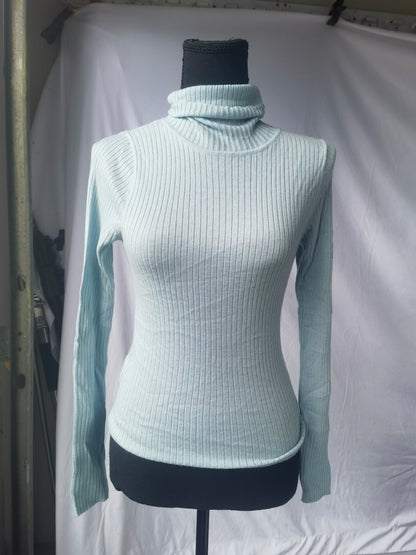 MANGO Fine-Knit Turtleneck Sweater size S
