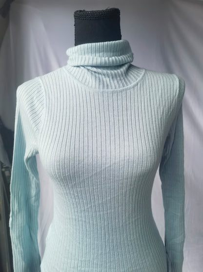 MANGO Fine-Knit Turtleneck Sweater size S