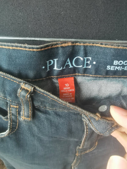 Dark Stone Washed Carpenter Dungaree Jean size 10