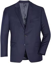 Men's Dark Navy Blue Blazer Side Slit Jacket Suit Coat for Homecoming Leisure  size 40R