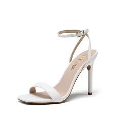 Open Toe Ankle Strap Stiletto Sandals size 8