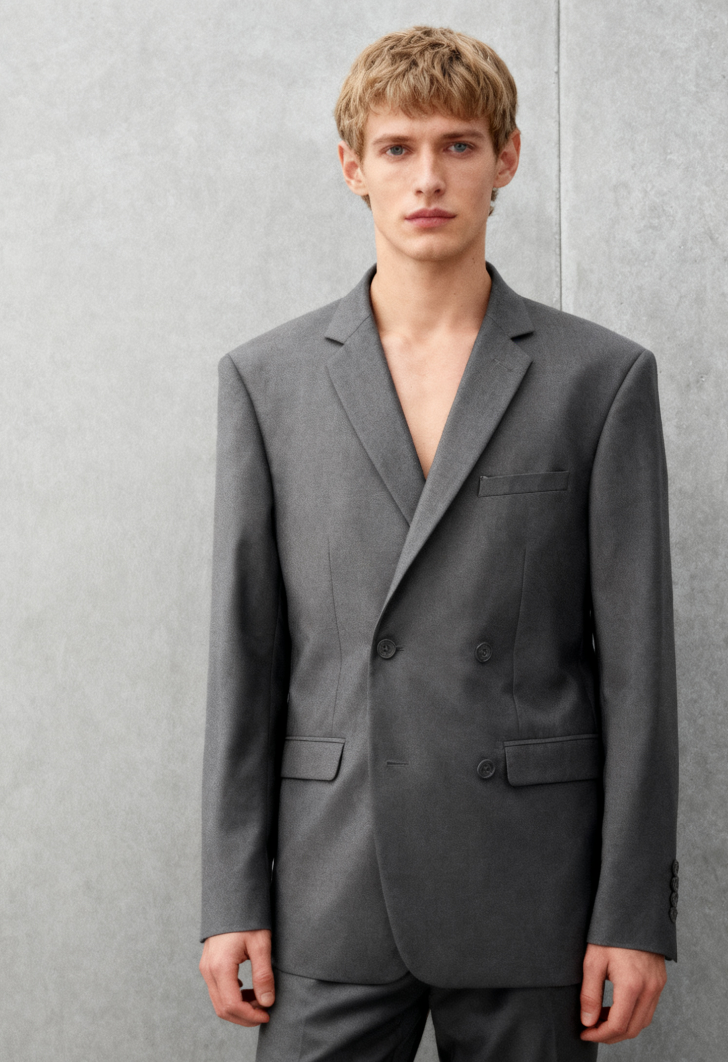 Men’s Gray Blazer – Size L