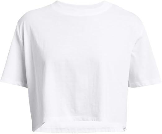 Under Armour Women's Campus Boxy Cropped Short Sleeve T Shirt Size L