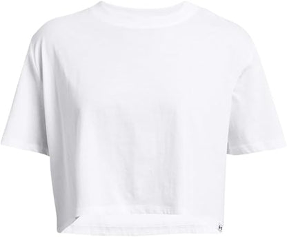 Under Armour Women's Campus Boxy Cropped Short Sleeve T Shirt Size L