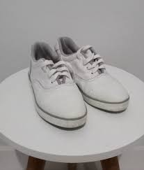 Women’s White Canvas Sneakers  size 10.5