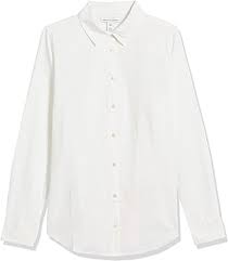 Amazon Essentials Women's Classic-Fit Long-Sleeve Linen Shirt size M