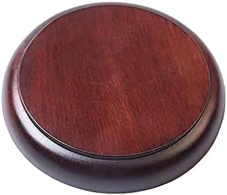 Handmade Wooden Gavel and Block Set Perfect for Lawyer Judge Auction Sale Meetings Student and Gifts (Round Block I)