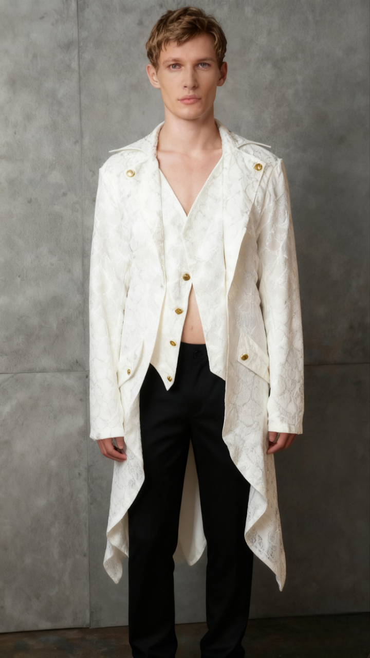 Long White Top Size No