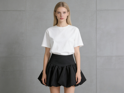 SHEIN Black Pleated Skirt Size S