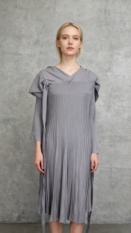 SOMTHRON Women's Turtleneck Jumper Dress, Elegant, High Closed, Long Sleeve, Ribbed, Knitted, Stretchy, Plain Bodycon Maxi Dress  Size M