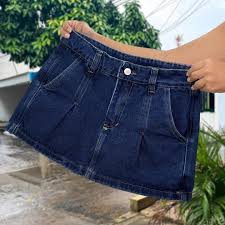 aihihe Junior Teen Girls Women Casual Summer Mid Waist Stretchy Denim Jean Shorts Short Jeans Blue  size 34