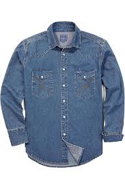 Mens Denim Shirt Long Sleeve Jean Work Shirts Regular Fit Button Down Shirts with Pockets  No size