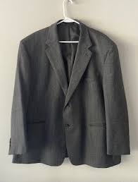 Alfani Mens Marl-Knit Two Button Blazer Jacket, Grey, Large (Regular) size XXL