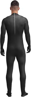 Men's One Piece Full Bodysuit High Elastic Unitard Shapewear Tight Smooth Jumpsuits  Size No