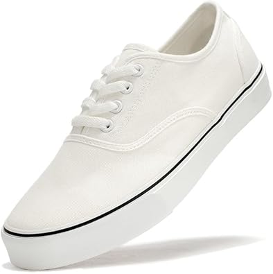 Canvas Shoes for Women Men Fashion Low Top Sneaker Casual Tennis Shoes Lace-Up Comfortable Classic Canvas Shoes  size 10