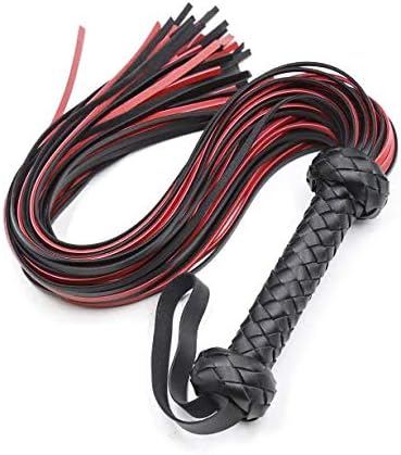 Leather Red Whip 30" Riding Horse Whip - Equestrian Horse Flogger Whip - Red Horse Whip