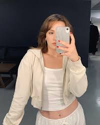 Floerns Women's Casual Long Sleeve Zip Up Cropped Hoodie Sweatshirts  Size xs