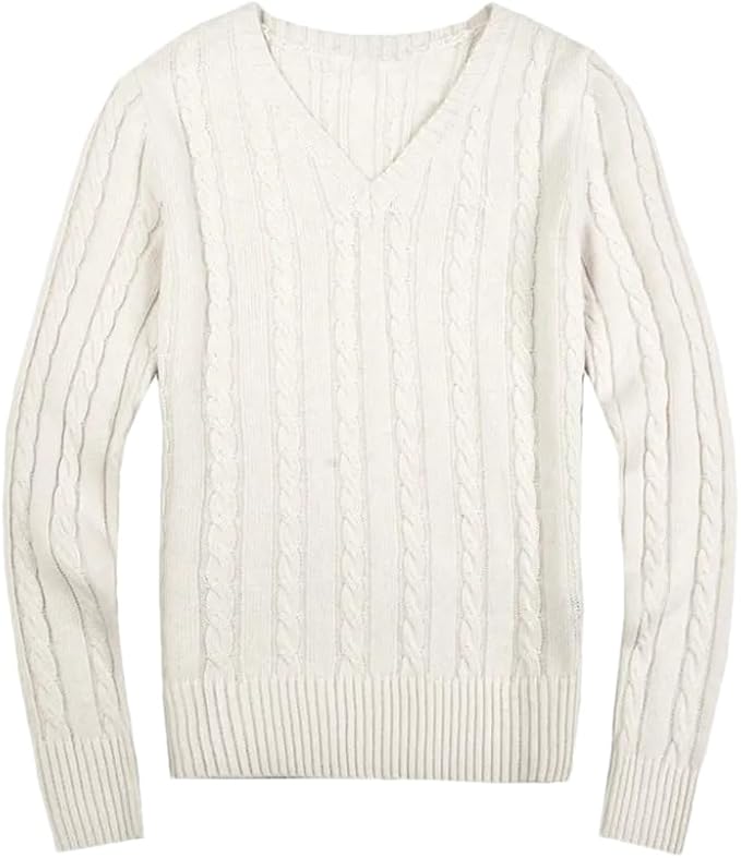 Hgvcfcv Casual V Neck Sweater Autumn Winter Knitted Jumper Women Long Sleeve Jumper Solid Ladies Style Size S