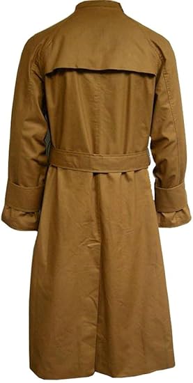 Blade Runner Coat Rick Deckard Trenchcoat Costume Brown  Size L