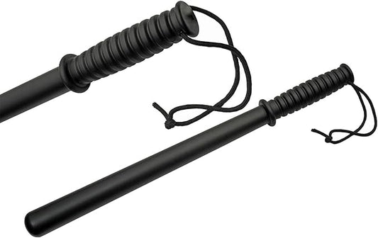 SZCO Supplies 21-Inch Heavy-Duty Tire Thumper – Black Polypropylene Baton with Ribbed Handle and Wrist Lanyard – Truck Tire Pressure Checker, Glass Breaker, Self-Defense, and Utility Tool