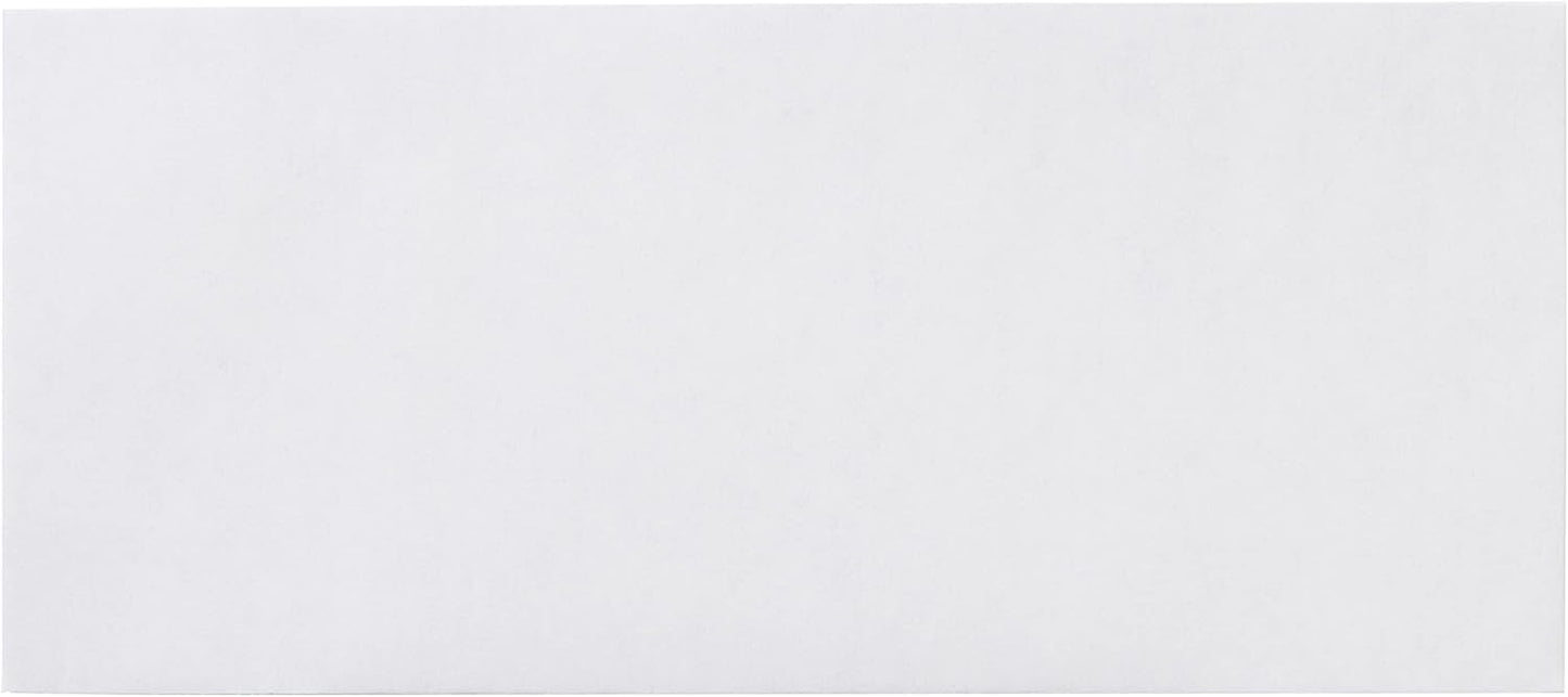 Amazon Basics #10 Security-Tinted Self-Seal Business Letter Envelopes, Peel & Seal Adhesive Closure, White, 500-Pack