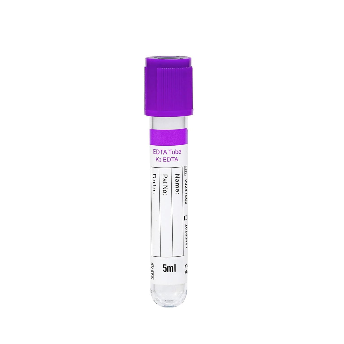 veterinary K2 EDTA vacuum blood collection tube