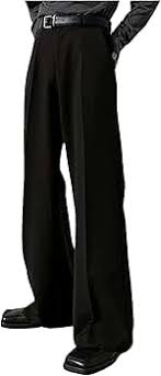 Men Professional Sideband Elastic Band Wide Latin Modern Square Practice Dance Pants Size XL