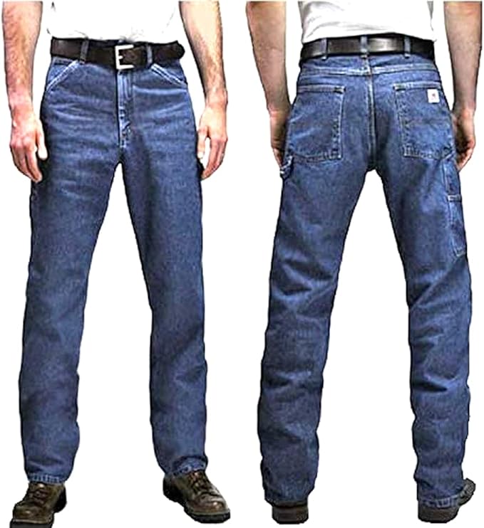 Dark Stone Washed Carpenter Dungaree Jean size 10