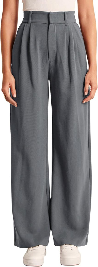 NIMIN High Waisted Joggers for Women Drawstring Loose Sweatpants Cargo Pants with Pockets Size M