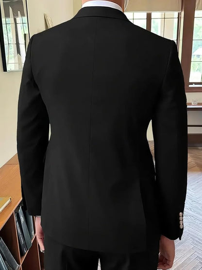 Wangyue Mens Double Breasted Suit Size XL