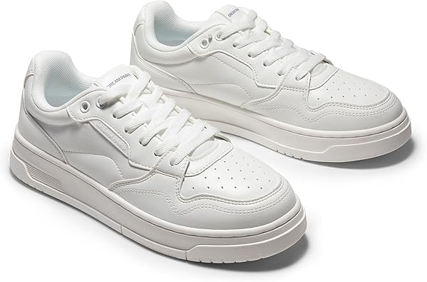 DREAM PAIRS Women's Fashion Walking Skateboard Court Sneakers Comfortable Low-Top Lace-Up Non-Slip Retro Vintage Casual Classic Athletic Shoes size 10.5