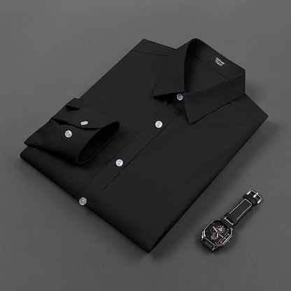 COOFANDY Mens Casual Button Down Shirts Long Sleeve Untucked Shirts for Men Stretch Dress Shirt size L