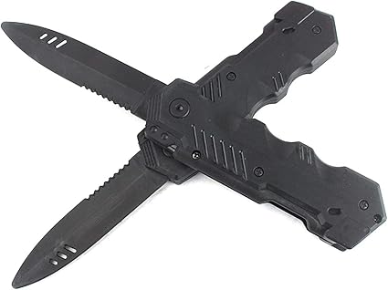 Roll over image to zoom in Cooplay 2pcs Retractable Hardcover Knife Toy Plastic Fake Fun Trick Gadget Props Extension Fun Prank Friend for Halloween Fools Day Party