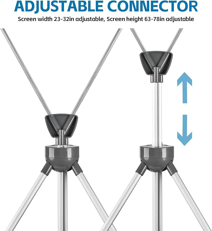 USCNC X Banner Stand Adjustable Fit Banner 23 x 63 to 32 x 78 Inch, Portable Travel Bag, Bigger, More Adaptable Advertising, Stores, Tradeshow, Restaurant, Event, Birthday & Party (1 PACk)