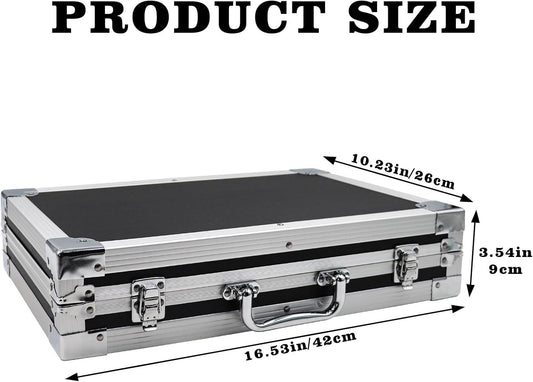 Large Cash Box with Money Tray, Lockable Money Box for Cash, Large Cash Organizer with 5 Compartment Spring-loaded Cash Trays and 4 Coin Trays
