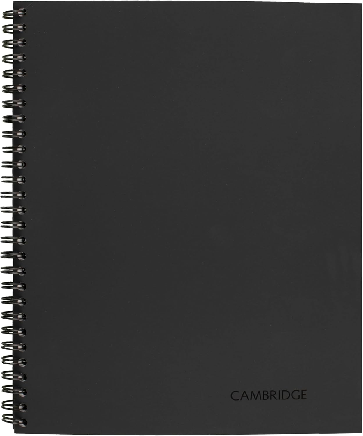 Cambridge Limited Business Notebook, Legal Ruled, 8-1/4" x 11", 80 Sheets, Soft Touch Flexible Cover, Wirebound, Gray (06062)