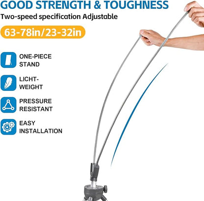 USCNC X Banner Stand Adjustable Fit Banner 23 x 63 to 32 x 78 Inch, Portable Travel Bag, Bigger, More Adaptable Advertising, Stores, Tradeshow, Restaurant, Event, Birthday & Party (1 PACk)