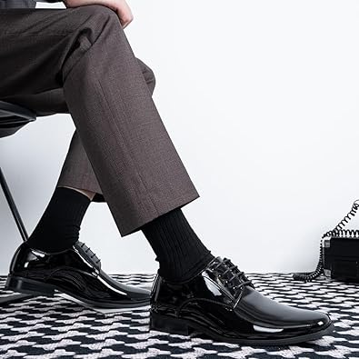 Mens Dress Shoes Formal Business Oxford Shoes for Men Tuxedo Dress Shoes for Men  size 43