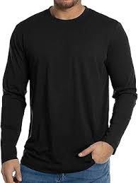 Fioboc Mens T-Shirts Staycool Tee Short/Long Sleeve Tops Solid Curve-Hem Shirt   Size XL