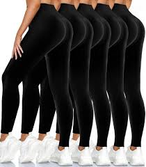 Leggings for Women High Waisted No See-Through Soft Tummy Control Black Pants for Running Yoga Athletic Workout