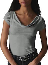 Crop Top Women Long Sleeves Solid Color Round Neck Basic Slim Fit Sexy Top Fashion and Fit Slim Sexy Girl Crop Top Size S