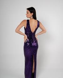 Sexy Bodycon Dresses for Women,Elegant Sparkly Dress One Shoulder Sequin Slim Slit Maxi Dress for Wedding Guest Cocktail Party Evening Ball Gown Nightclub Dinner Purple XL  Size S