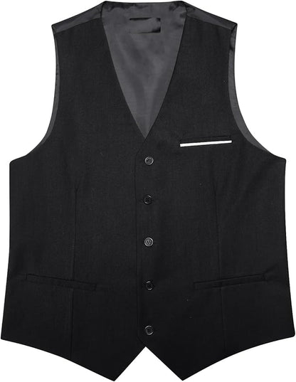 Blitz Moda Black Suit Vest Adult Small Men Formal Church Cocktail  Size L