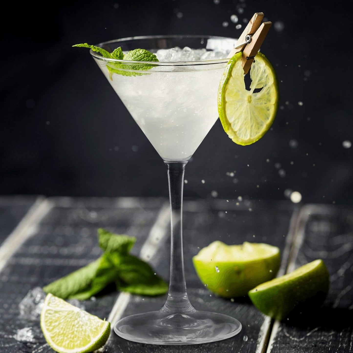 DISCOUNT PROMOS Martini Glasses by ARC 10 oz. Set of 10, Bulk Pack - Perfect for Hotel, Bar, Restaurant or Lounge - Clear